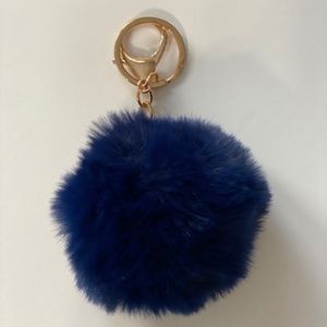 Pom-Pom Keychain  (Blue Shades)